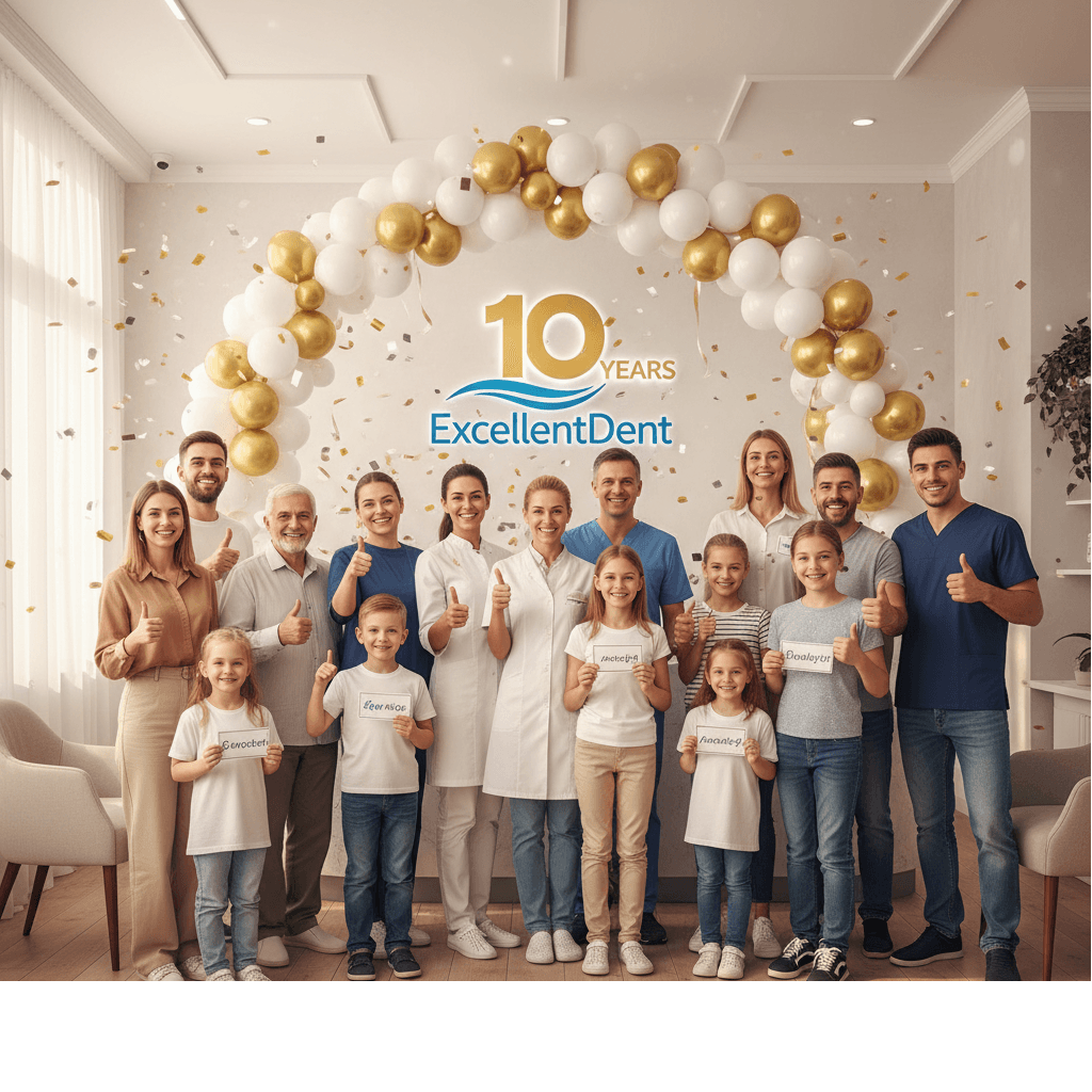 10 лет безупречных улыбок! ExcellentDent отмечает юбилей